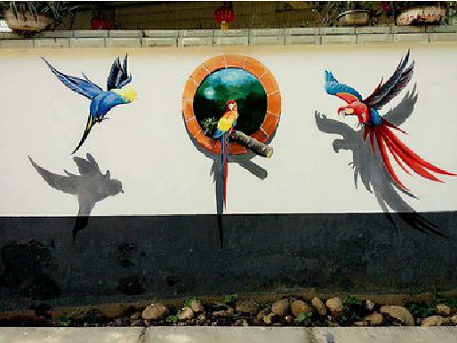 清流视觉错位-3D墙绘设计