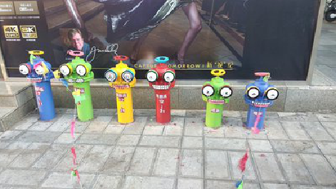 清流商业区彩绘