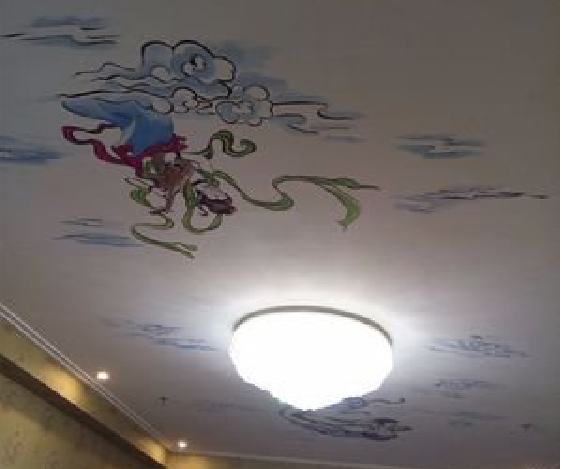 清流如何快速绘制天花板上的手绘墙?